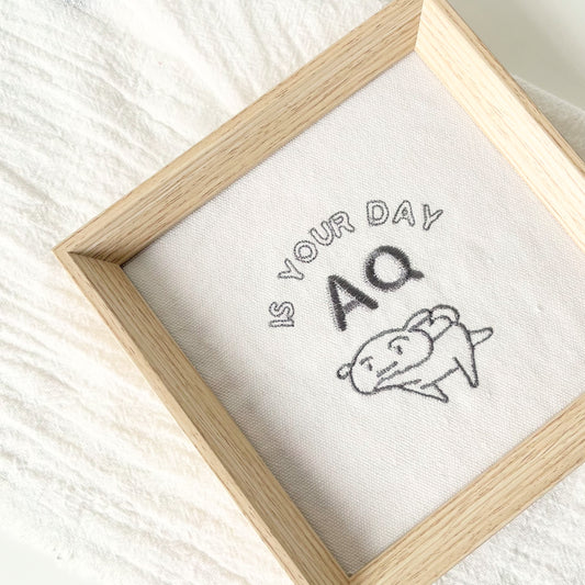 Square Embroidery Frame(GRAPHIC and FONT)